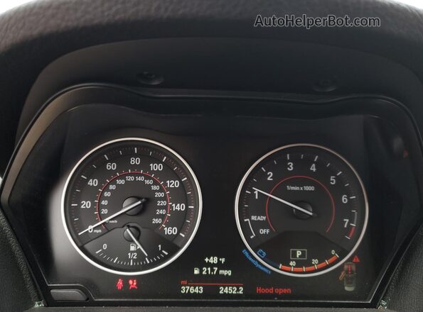 WBA2M9C54HV717425 2017 BMW 2 SERIES Silver Սարքավորումների վահանակի տեսք