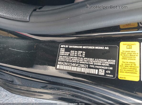 WBA2N1C54KVC28631 2019 BMW M2 Black Շարժիչի բաժամունքի տեսք