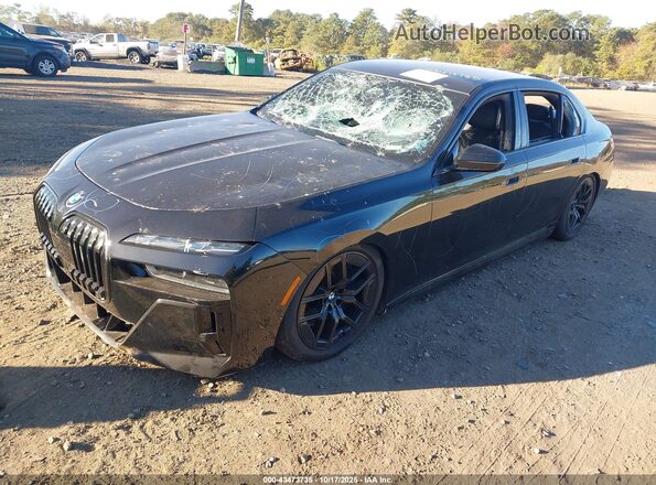 WBA33EJ04PCL69949 2023 BMW 7 SERIES Black Առջևի ձախ երեք քառորդ տեսարան