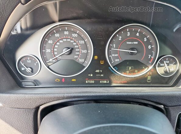 WBA4F9C58HG440480 2017 BMW 4 SERIES Gray Вид щитка приладів