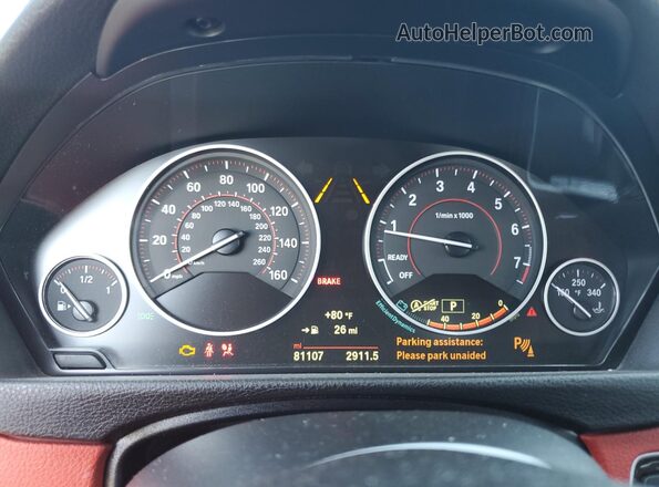 WBA4J1C08LCD14210 2020 BMW 4 SERIES White Instrument cluster view