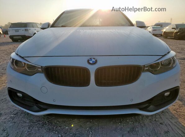 WBA4J1C53JBM11021 2018 BMW 4 SERIES White Widok z przodu