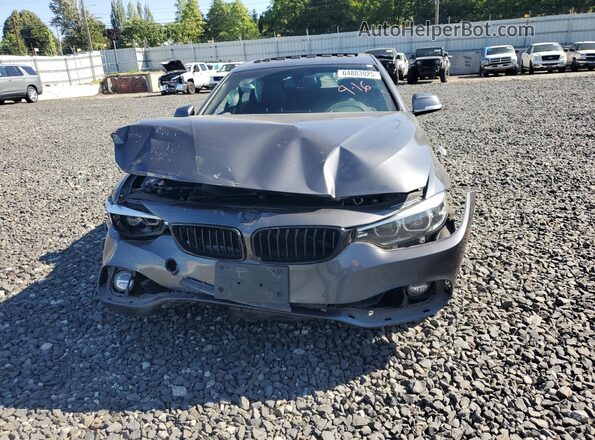 WBA4J3C57JBG91864 2018 BMW 4 SERIES Gray Widok z przodu
