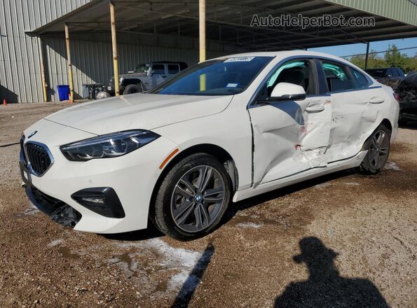 WBA53AK03M7H77639 2021 BMW 2 SERIES White VIN კოდის სტიკერის ხედი
