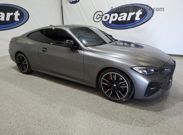 WBA53AP01MCG52316 2021 BMW 4 SERIES Gray Առջևի աջ