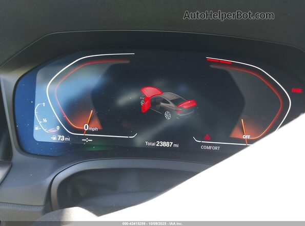 WBA53AP01NCJ66572 2022 BMW 4 SERIES Black Widok tylnych siedzeń