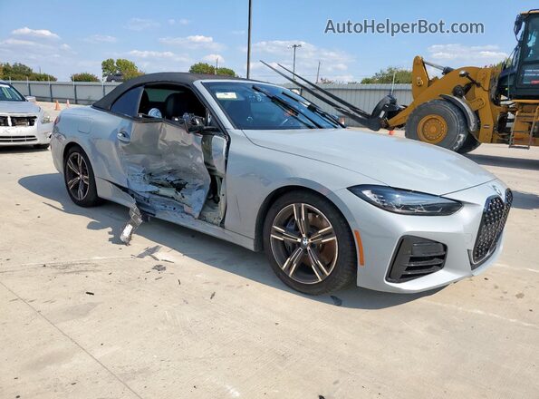 WBA53AT01NCJ16700 2022 BMW M4 Silver Передня права чверть