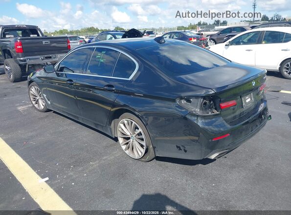 WBA53BH02MWX04357 2021 BMW 5 SERIES Black Tył lewy