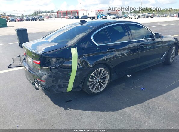 WBA53BH02MWX04357 2021 BMW 5 SERIES Black Tył prawy