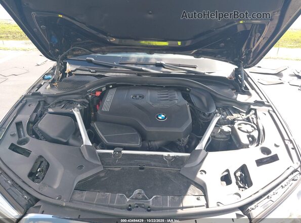 WBA53BH02MWX04357 2021 BMW 5 SERIES Black Widok z tyłu
