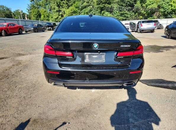 WBA53BH02NWX53902 2022 BMW 5 SERIES Black Հետևի տեսք
