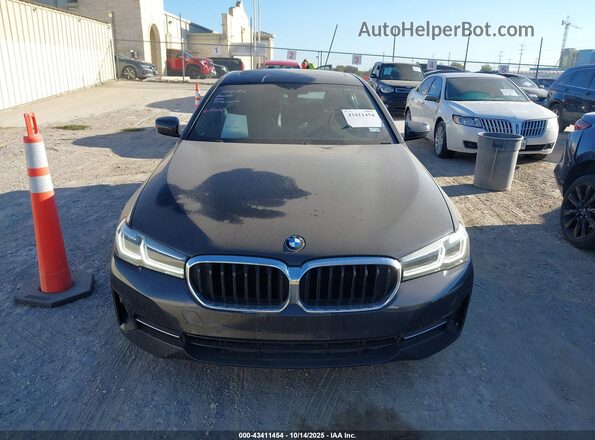 WBA53BH03MWX01368 2021 BMW 5 SERIES Серый Вид задней части салона