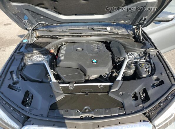 WBA53BH04PCN04134 2023 BMW 5 SERIES Серебряный Вид задней части салона