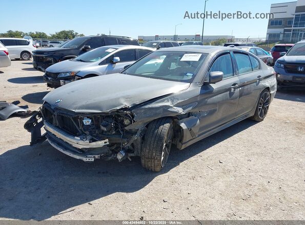 WBA53BH09NWX44940 2022 BMW 5 SERIES Серый Передняя левая четверть