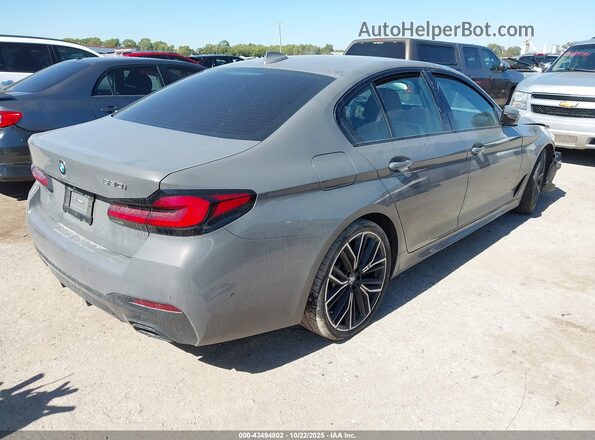 WBA53BH09NWX44940 2022 BMW 5 SERIES Серый Задняя правая четверть
