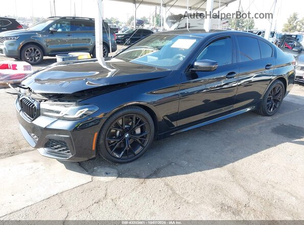 WBA53BH04NCJ25177 2022 BMW 5 SERIES Black Przód lewy