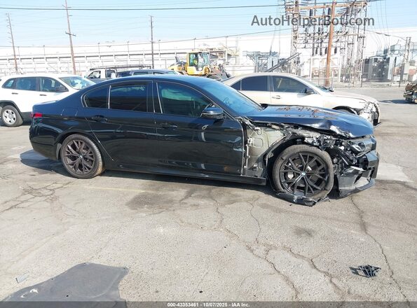 WBA53BH04NCJ25177 2022 BMW 5 SERIES Black Widok zestawu wskaźników