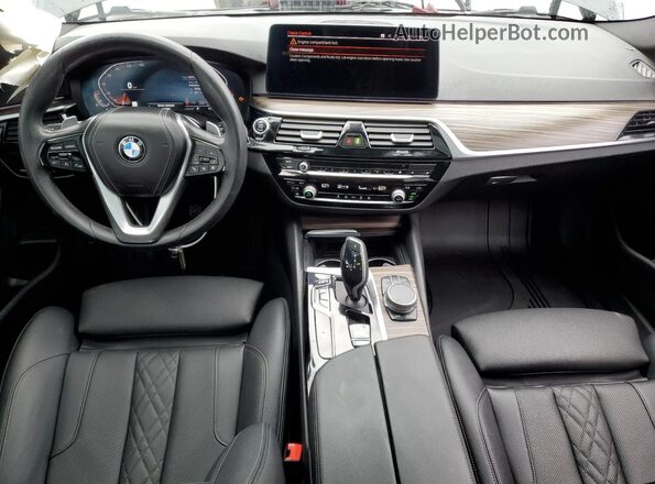 WBA53BH0XNWX41500 2022 BMW 5 SERIES Black Առջևի վահանակի տեսք