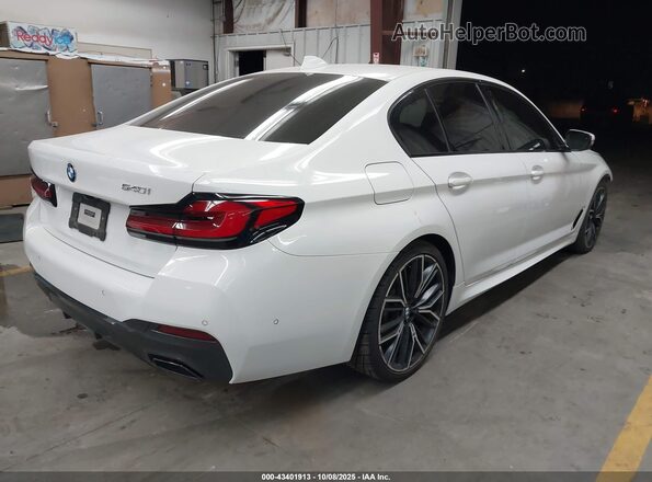 WBA53BJ04MCF88464 2021 BMW 5 SERIES White Задня права чверть