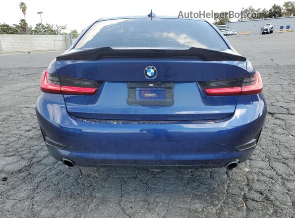 WBA5R1C09LFH66551 2020 BMW 3 SERIES Синий Вид сзади
