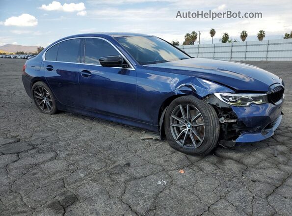 WBA5R1C09LFH66551 2020 BMW 3 SERIES Синий Передняя правая четверть