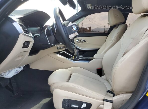 WBA5R1C09LFH66551 2020 BMW 3 SERIES Синий Вид салона спереди