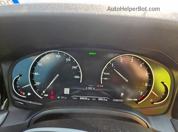 WBA5R1C0XLFH41402 2020 BMW 3 SERIES Серебряный Вид щитка приборов
