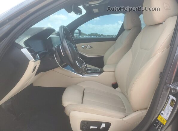 WBA5R7C06LFH69572 2020 BMW 3 SERIES Серый Вид салона спереди