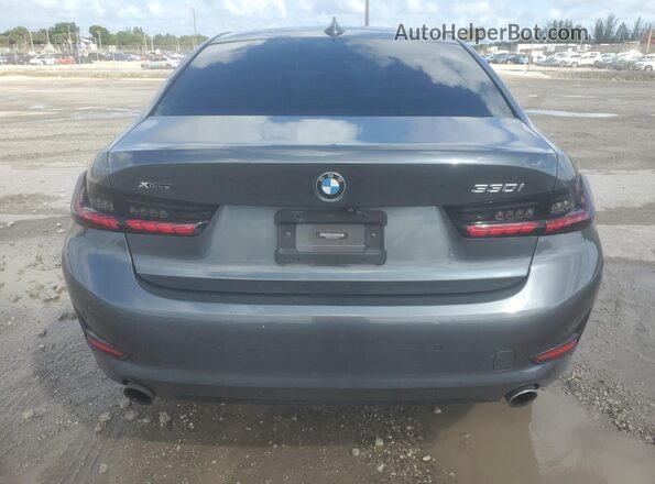 WBA5R7C06LFH69572 2020 BMW 3 SERIES Серый Вид сзади