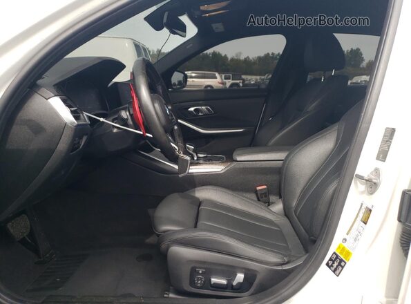 WBA5R7C0XLFH50488 2020 BMW 3 SERIES White Widok wnętrza z przodu