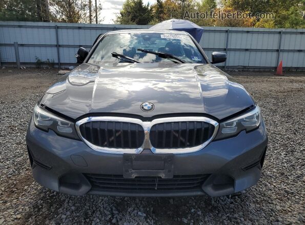 WBA5R7C52KAJ86419 2019 BMW 3 SERIES Gray Вид спереду