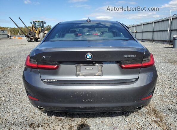 WBA5R7C52KAJ86419 2019 BMW 3 SERIES Gray Вид ззаду