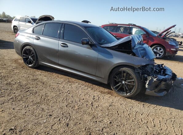 WBA5R7C5XKFH12527 2019 BMW 3 SERIES Gray Delantero derecho