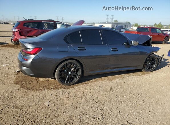 WBA5R7C5XKFH12527 2019 BMW 3 SERIES Gray Trasero derecho