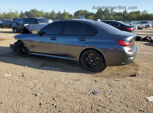 WBA5R7C5XKFH12527 2019 BMW 3 SERIES Gray Trasero izquierdo