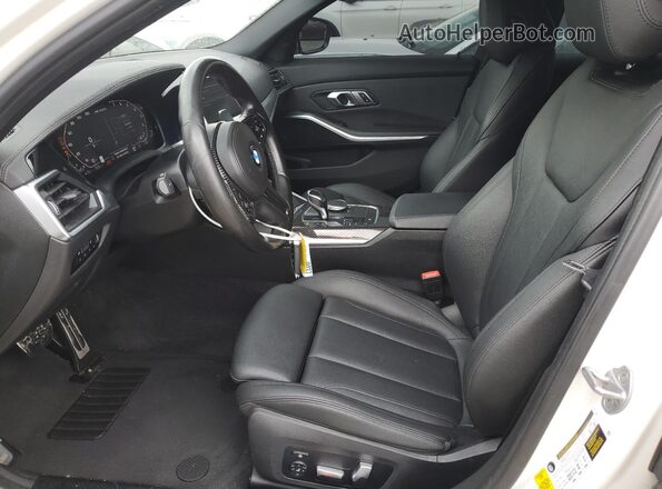 WBA5U7C02LA232271 2020 BMW M3 White Widok wnętrza z przodu