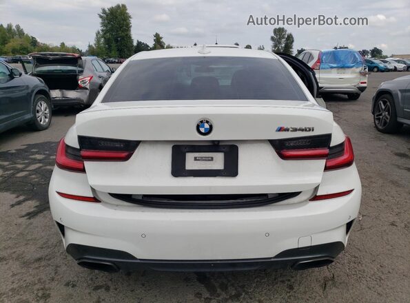 WBA5U7C07LFH55758 2020 BMW M3 White Rear view