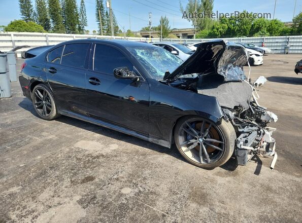 WBA5U7C09LFH62582 2020 BMW M3 Black Передня права чверть