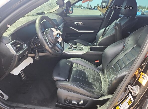 WBA5U7C09LFH62582 2020 BMW M3 Black Вид салону спереду