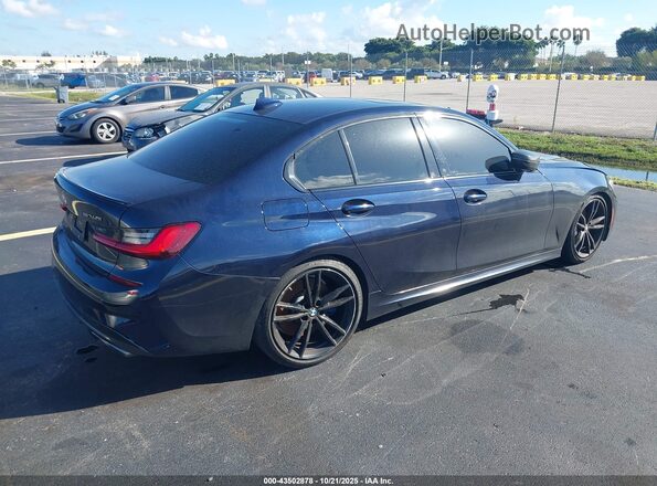 WBA5U9C05LFH42101 2020 BMW 3 SERIES Dark Blue Задня права чверть