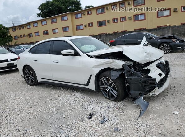 WBA63AV05NFL95584 2022 BMW 4 SERIES White Передня права чверть