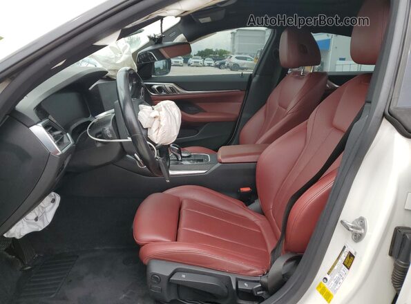 WBA63AV05NFL95584 2022 BMW 4 SERIES White Вид салону спереду