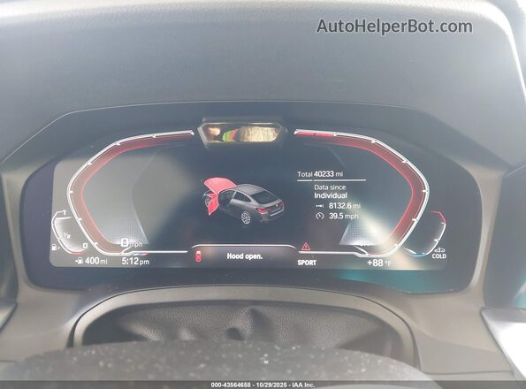 WBA63AV06NFM03305 2022 BMW 4 SERIES Gray Հետևի նստատեղերի տեսք