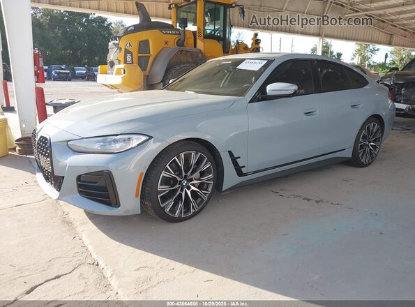 WBA63AV06NFM03305 2022 BMW 4 SERIES Gray Առջևի ձախ երեք քառորդ տեսարան