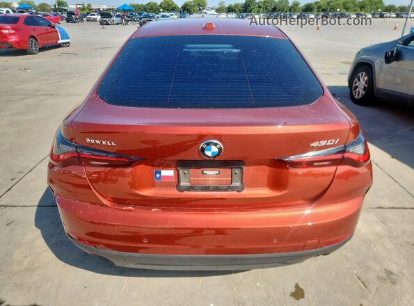 WBA63AV08PFP58012 2023 BMW 4 SERIES Orange უკანა ხედი