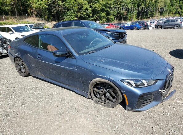 WBA63DA06SCU03566 2025 BMW 4 SERIES Blue Передня права чверть