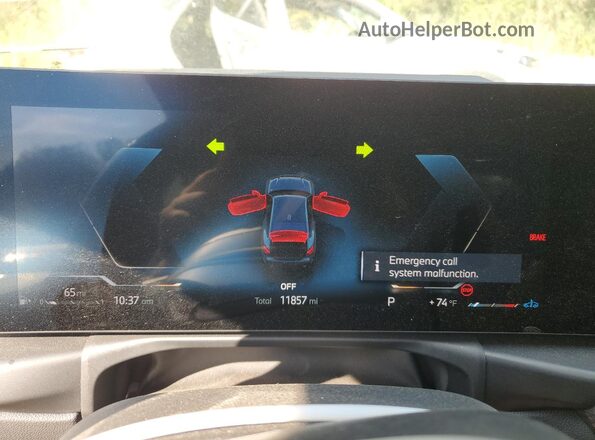 WBA63DA06SCU03566 2025 BMW 4 SERIES Blue Вид щитка приладів