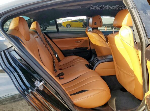 WBA6D0C53JG852998 2018 BMW 6 SERIES Black უკანა სავარძლების ხედი
