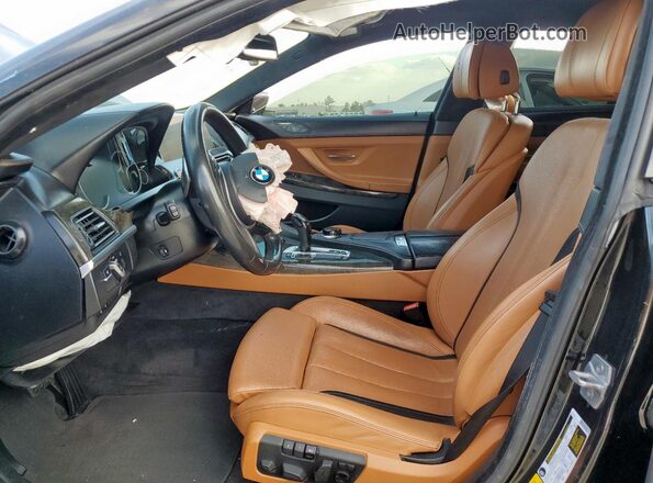 WBA6D0C53JG852998 2018 BMW 6 SERIES Black წინა სალონის ხედი