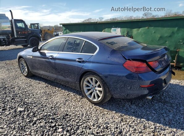 WBA6D0C58GG432436 2016 BMW 6 SERIES Синий Задняя левая четверть